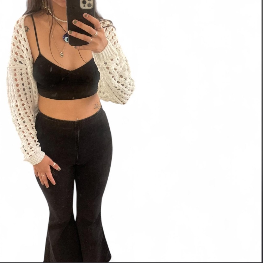 Cotton On Cream Knit Top shrug